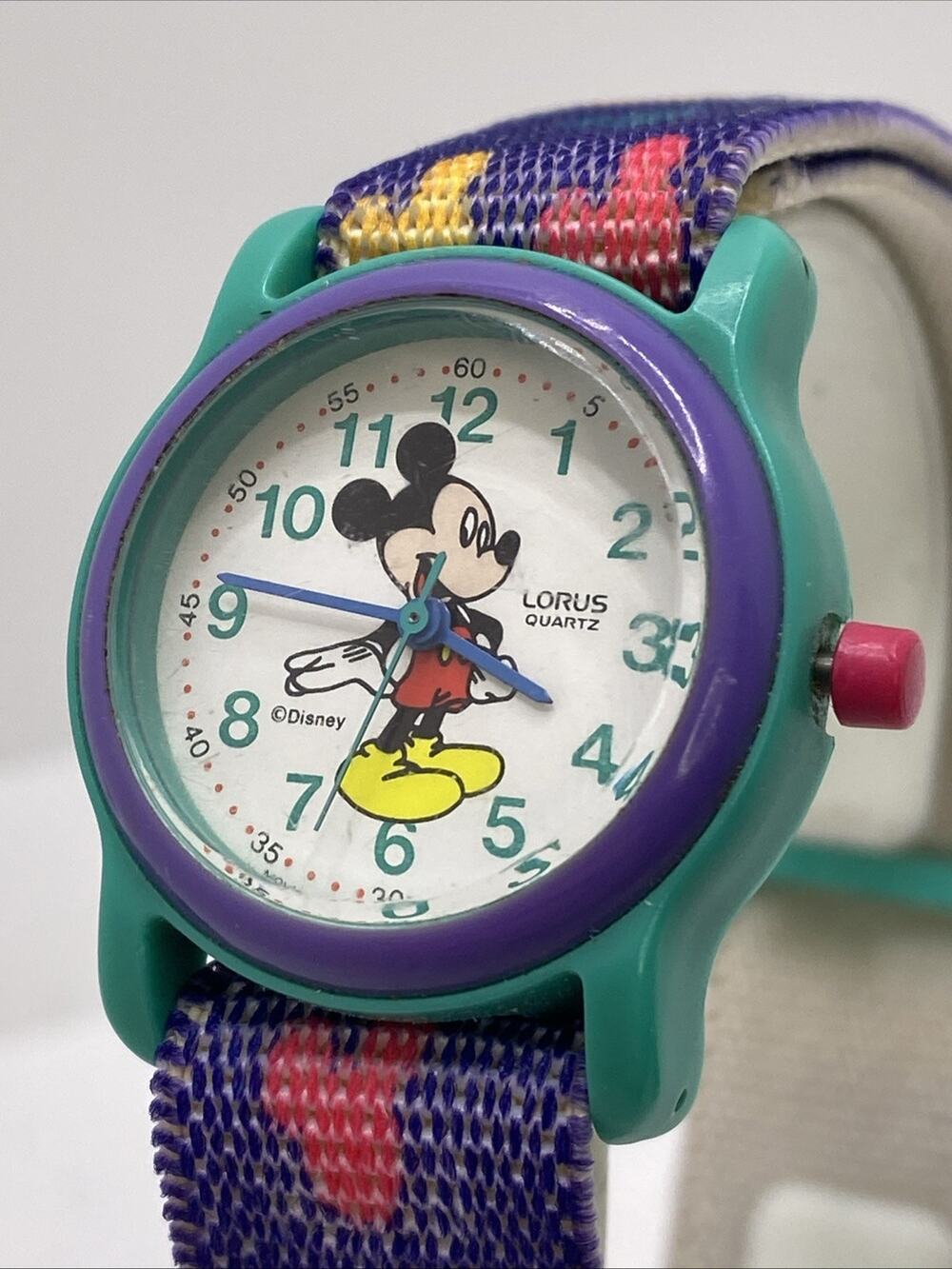 Lorus By Seiko Womens Vintage Disney Mickey Mouse Watch New Battery